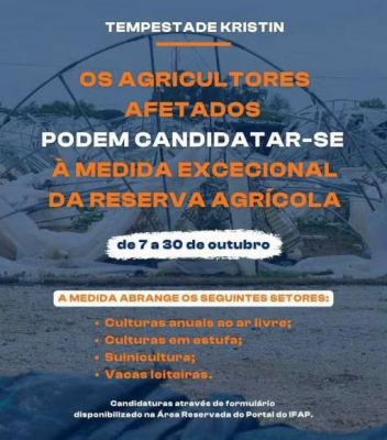 Tempestade Kristin - Agricultores Afetados